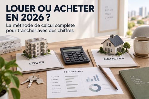 Louer ou acheter en 2026 : la méthode de calcul complète pour trancher avec des chiffres